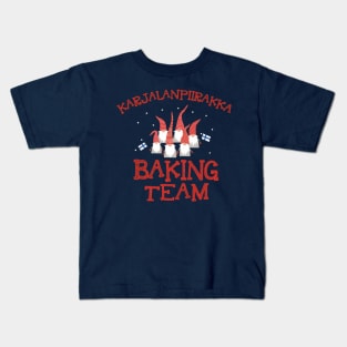 Karjalanpiirakka Baking Team Kids T-Shirt